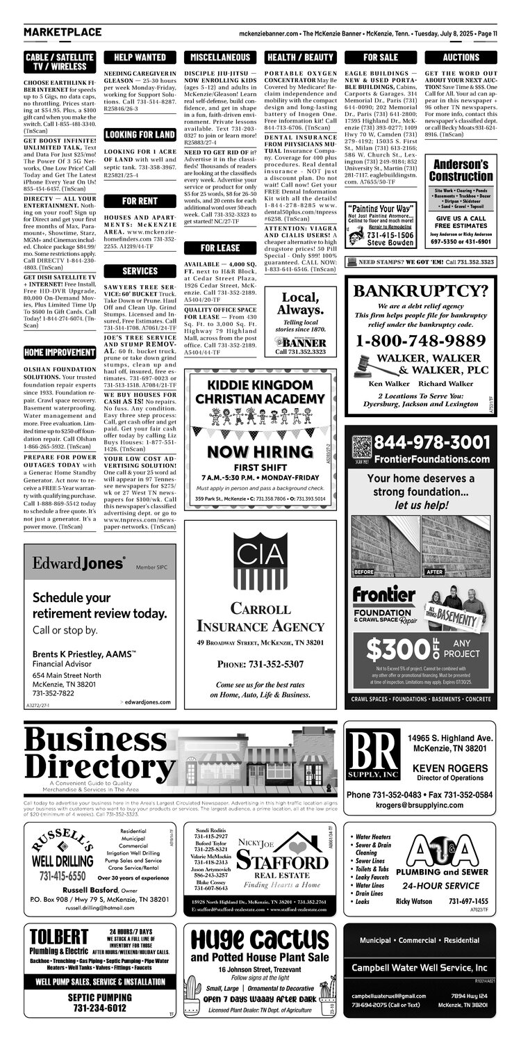 McKenzie Banner Marketplace 7-8-25