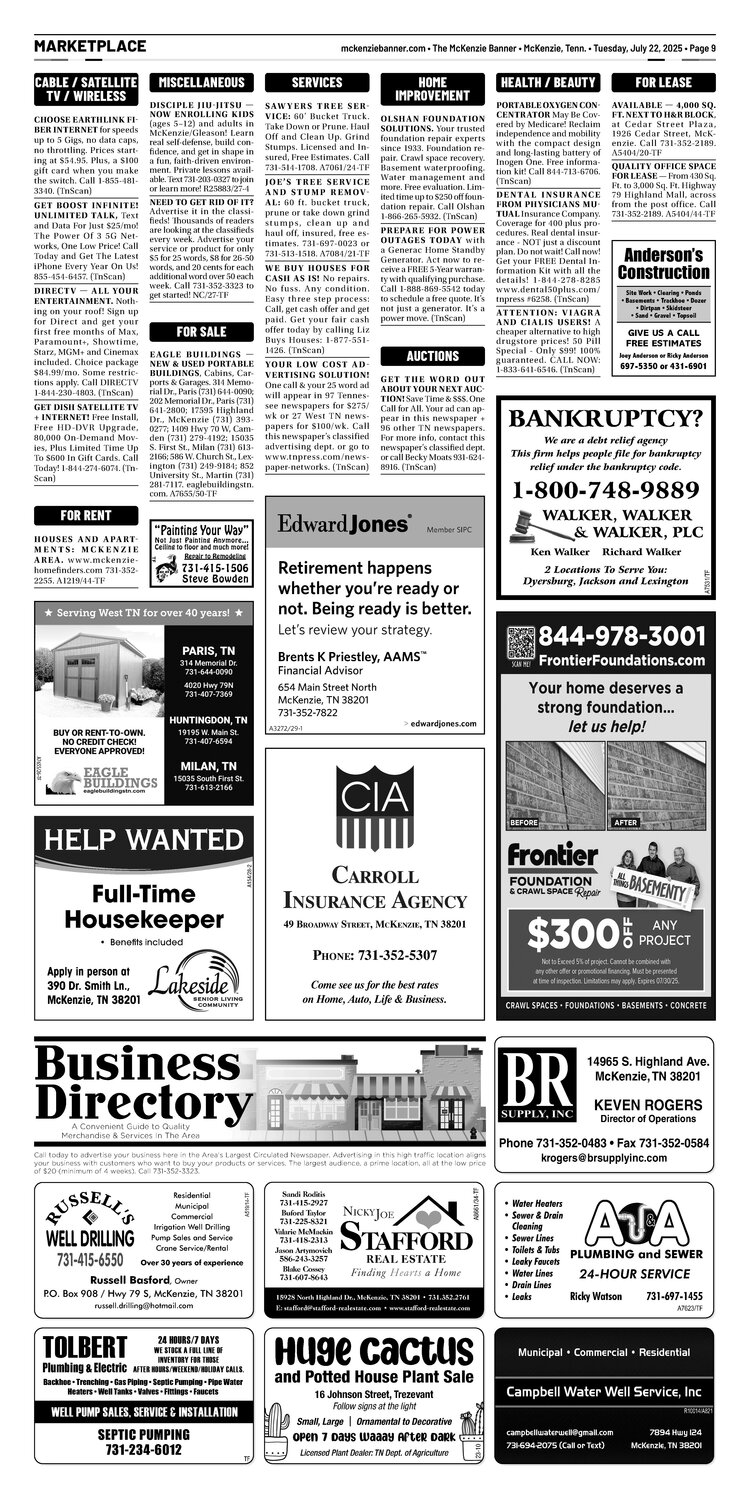 McKenzie Banner Marketplace 7-22-25
