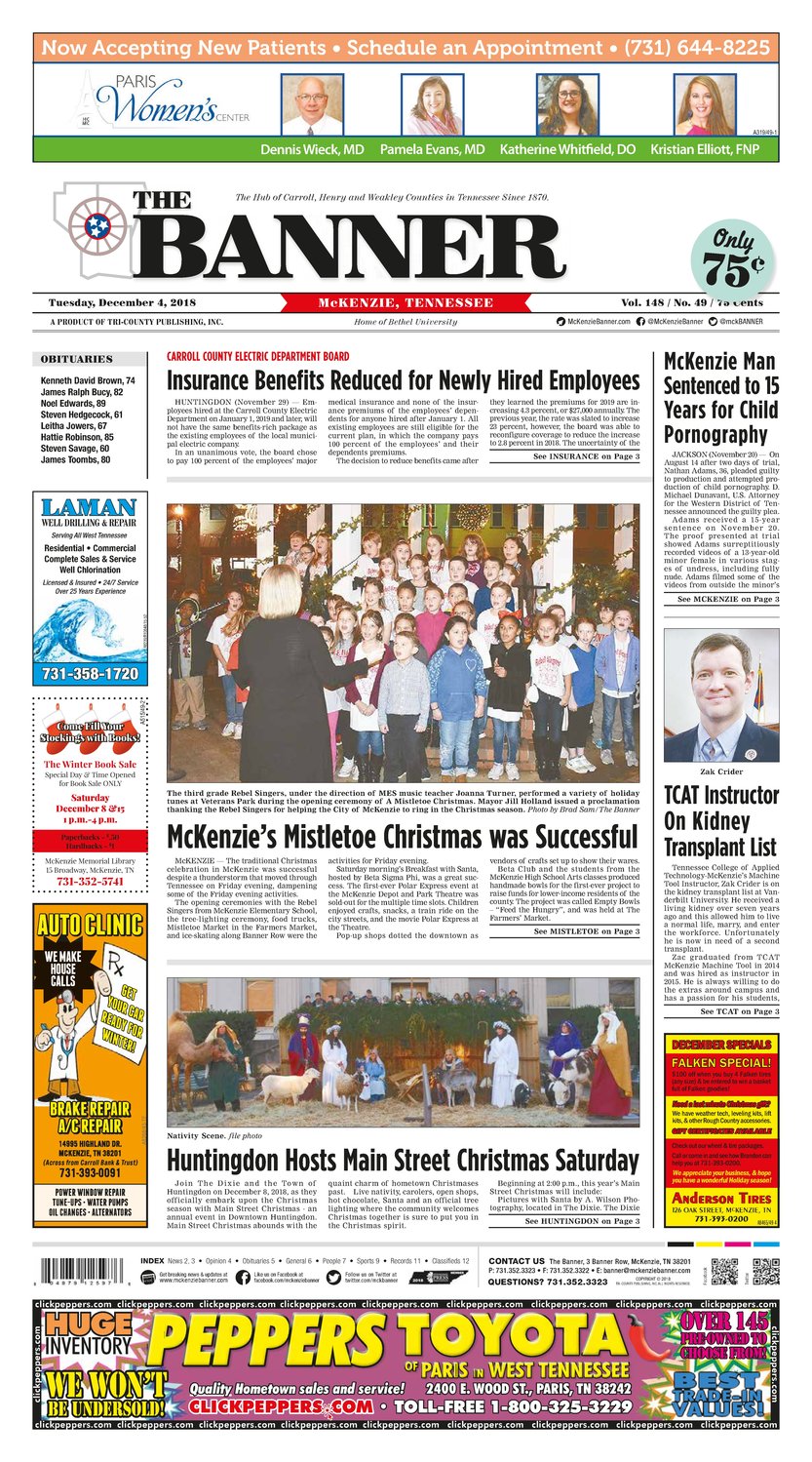McKenzie Banner Dec. 4, 2018