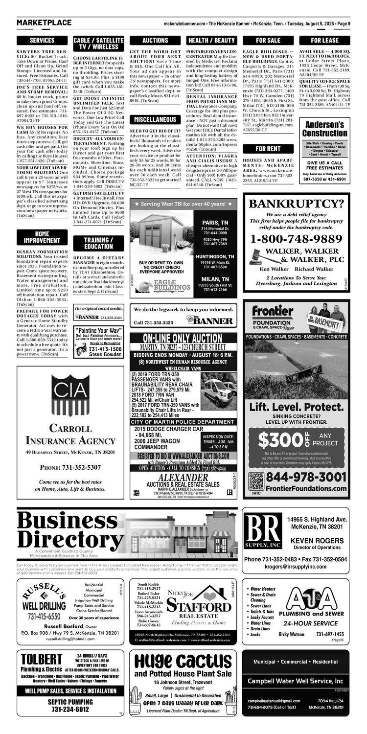 McKenzie Banner Marketplace 8-5-25