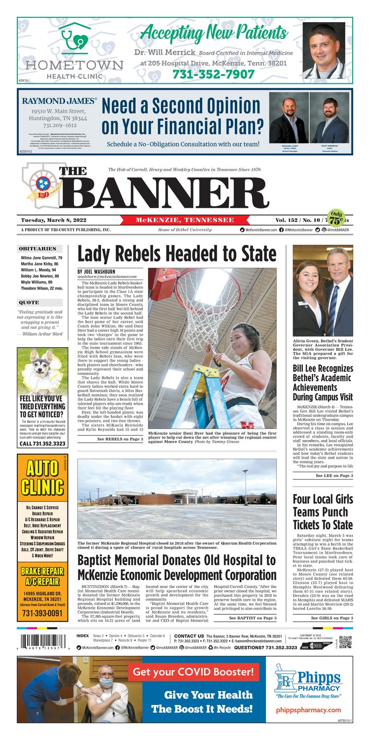 McKenzie Banner March 8, 2022