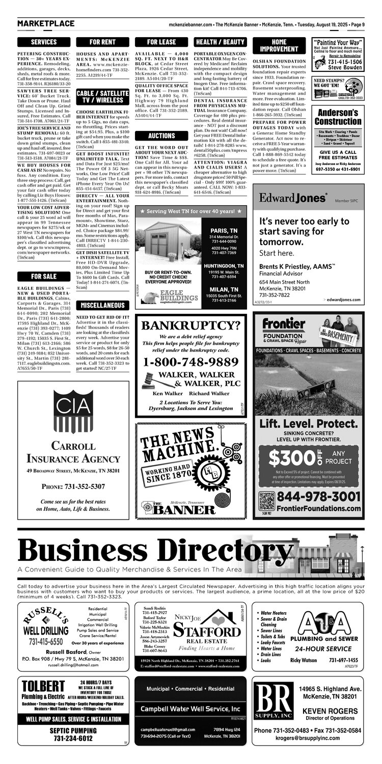 McKenzie Banner Marketplace 8-19-25