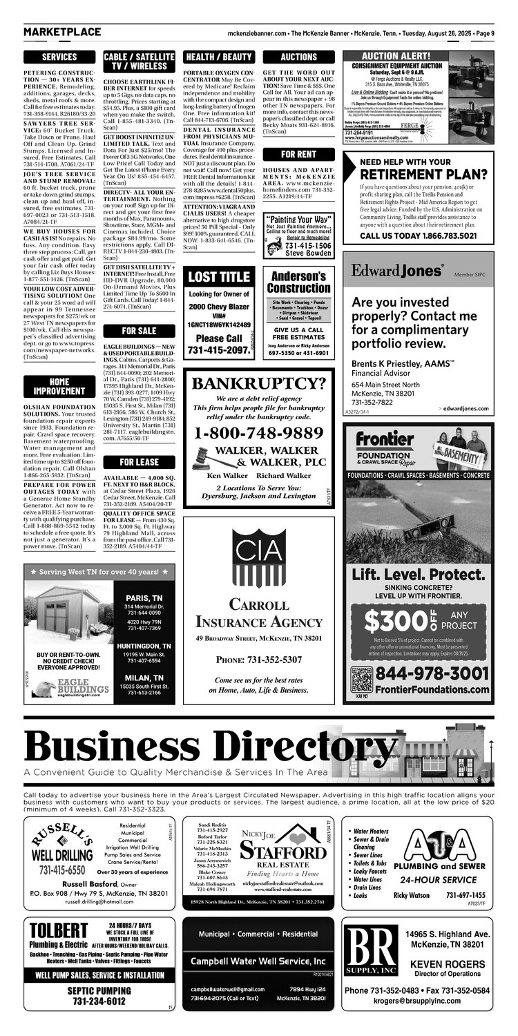 McKenzie Banner Marketplace 8-26-25