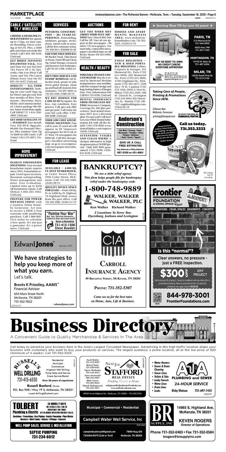 McKenzie Banner Marketplace 9-16-25