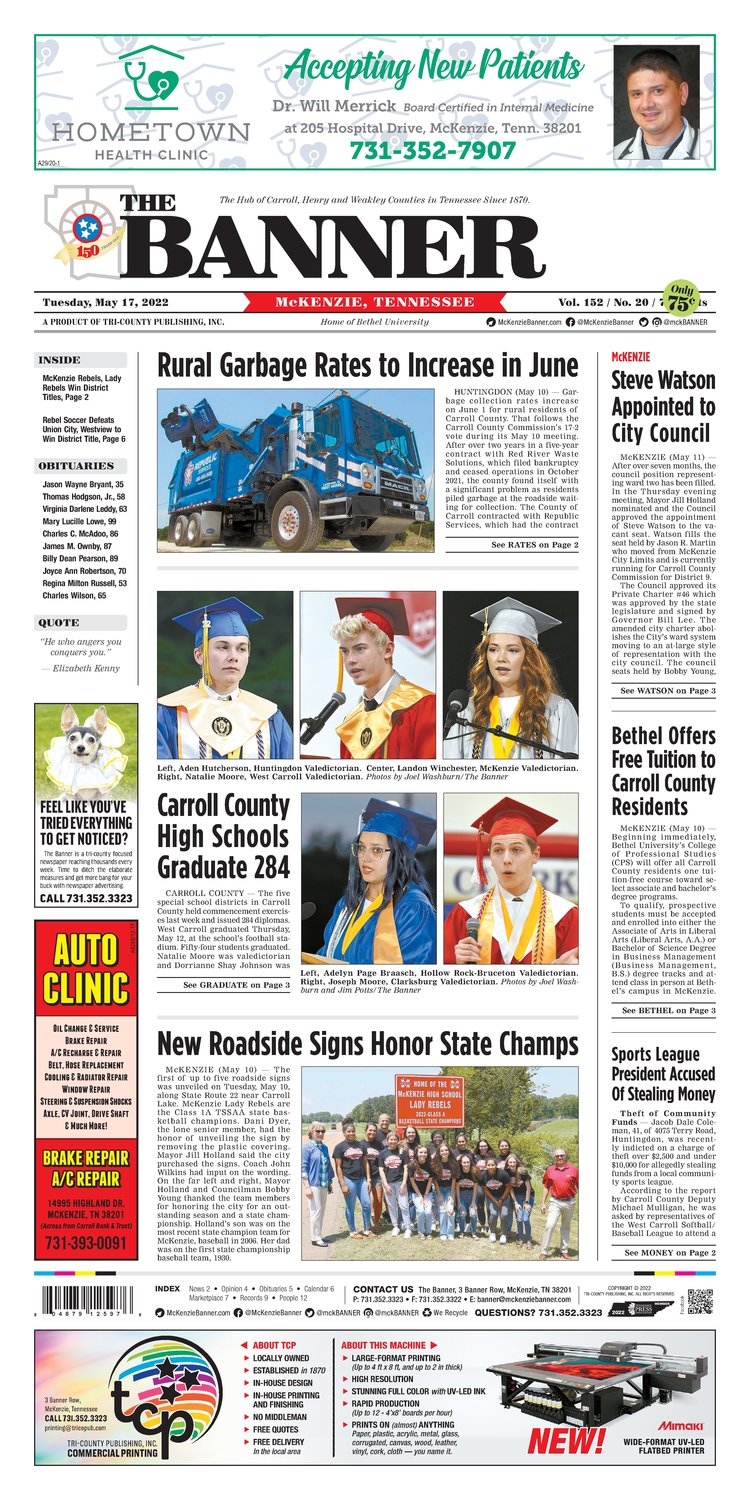 McKenzie Banner May 17, 2022