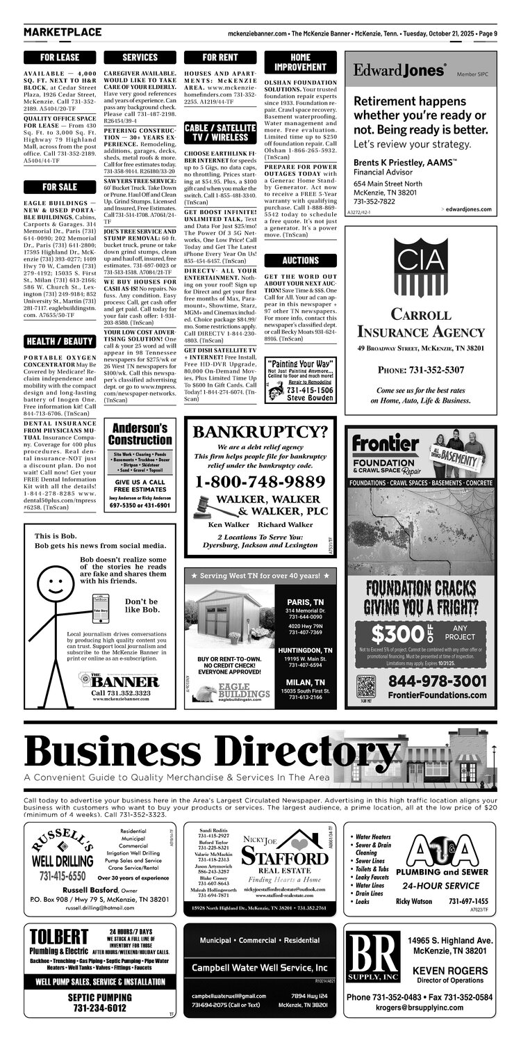 McKenzie Banner Marketplace 10-21-25