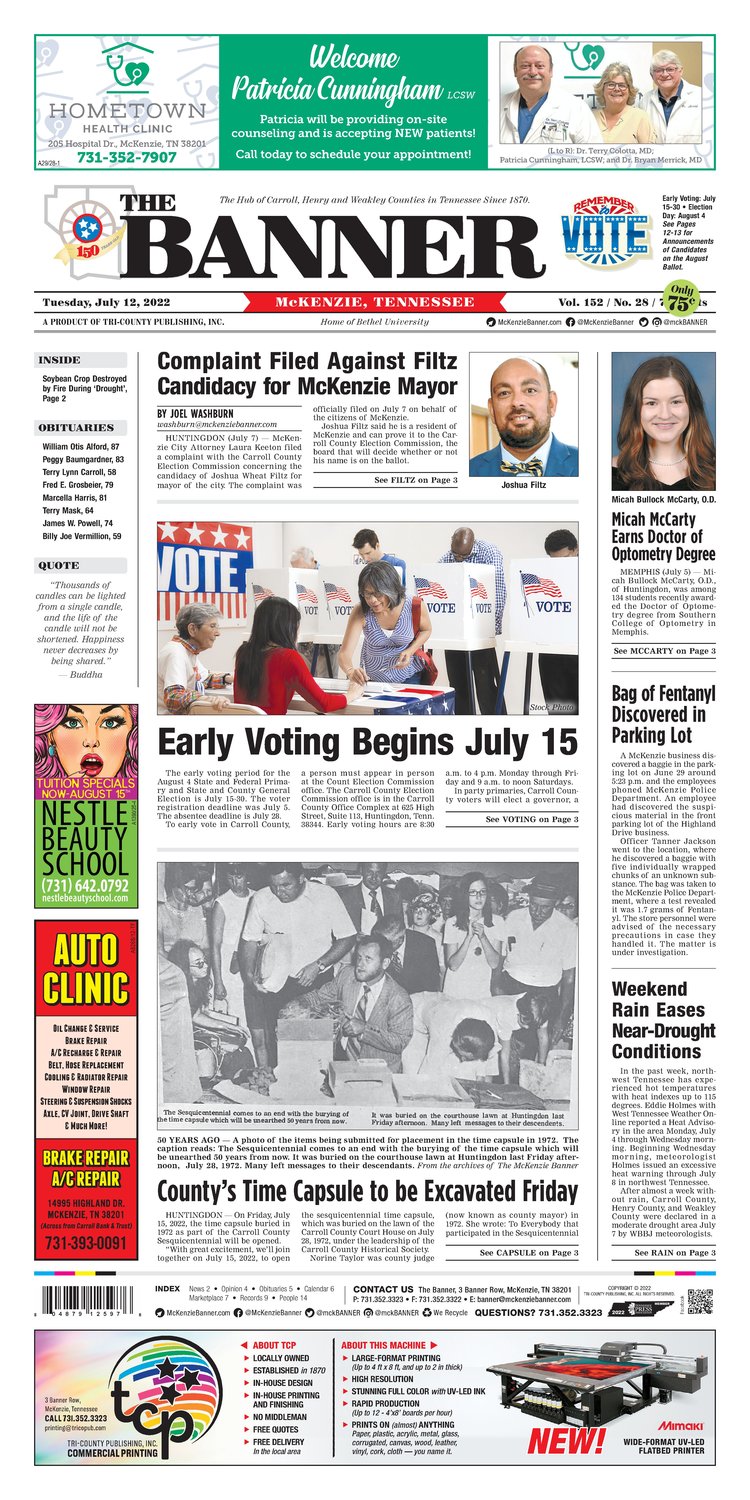 McKenzie Banner July 12, 2022