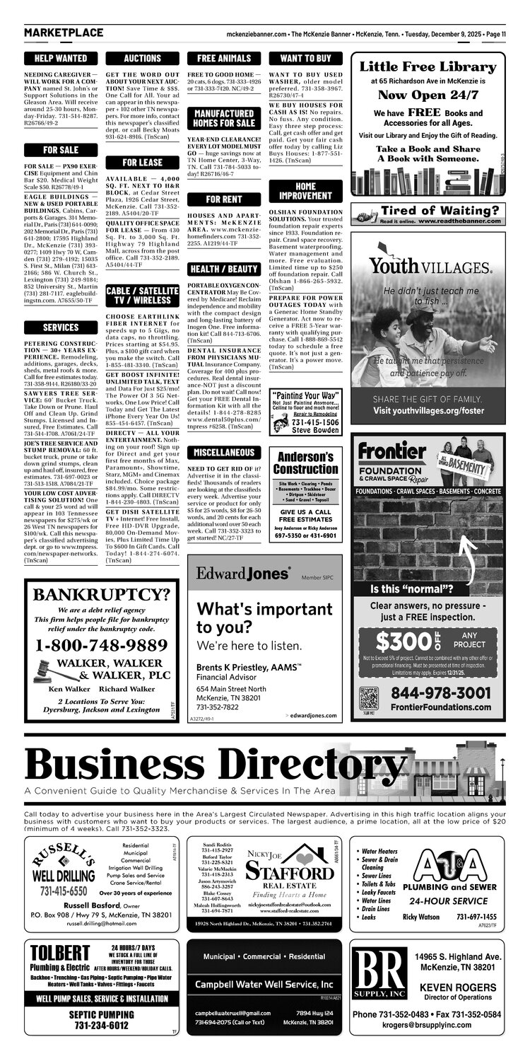 McKenzie Banner Marketplace 12-9-25