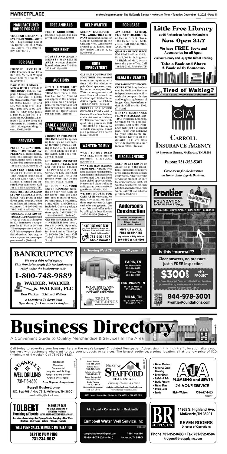 McKenzie Banner Marketplace 12-16-25