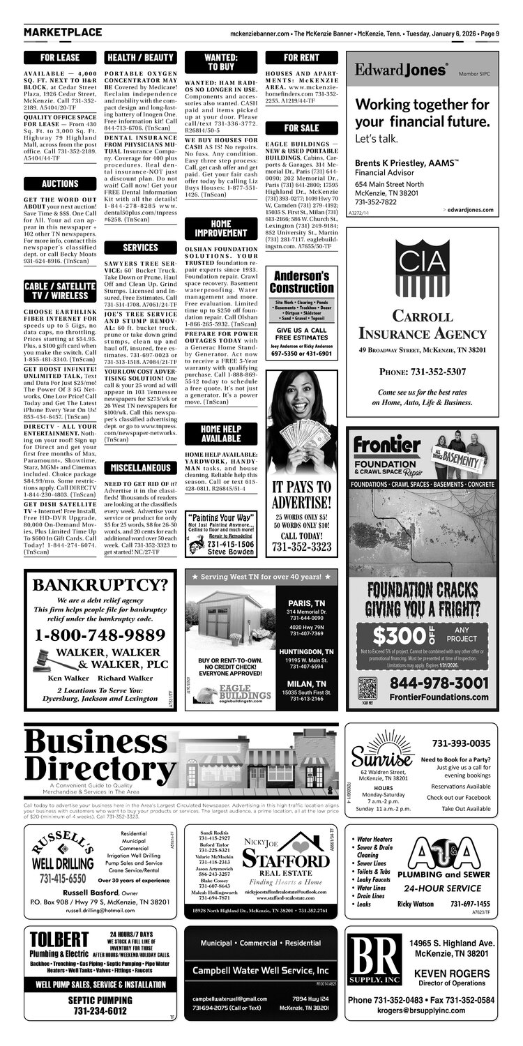 McKenzie Banner Marketplace 1-6-26