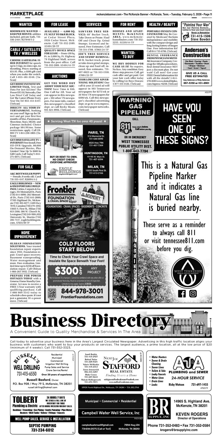 McKenzie Banner Marketplace 2-3-26