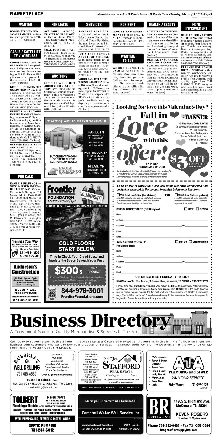 McKenzie Banner Marketplace 2-10-26