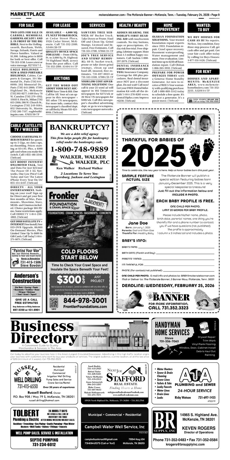 McKenzie Banner Marketplace 2-24-26