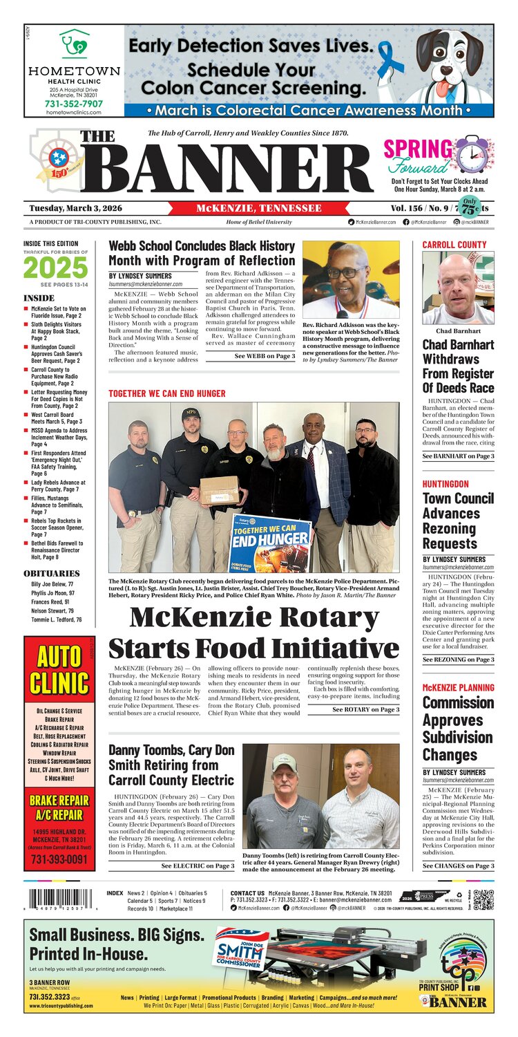 McKenzie Banner March 3, 2025 + Babies of 2025