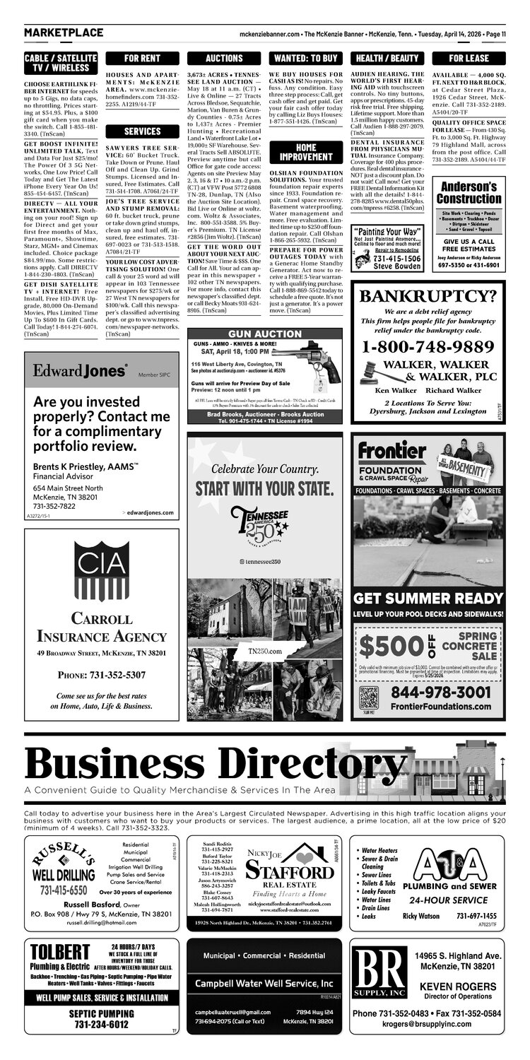 McKenzie Banner Marketplace 4-14-26