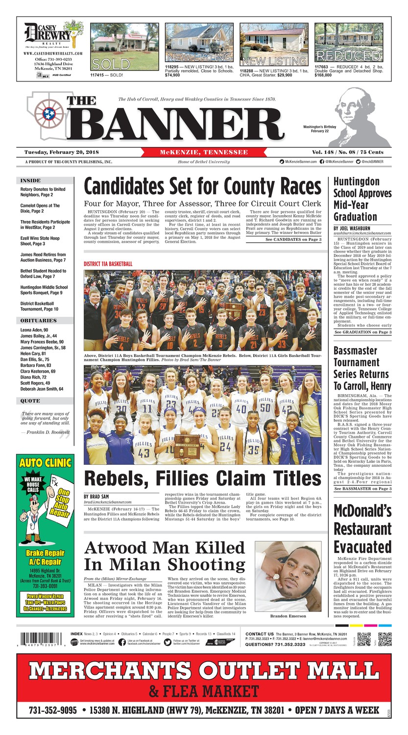 McKenzie Banner Feb. 20, 2018