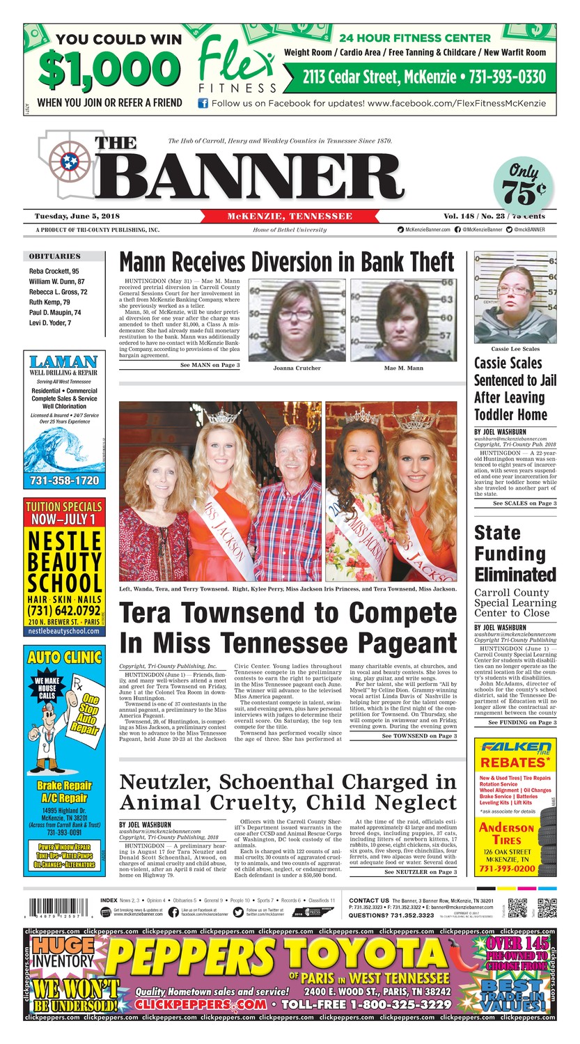 McKenzie Banner Jun. 5, 2018
