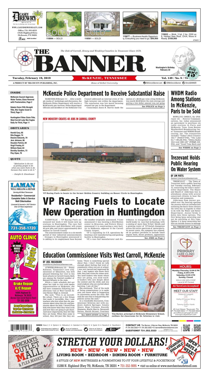 McKenzie Banner Feb. 19, 2019