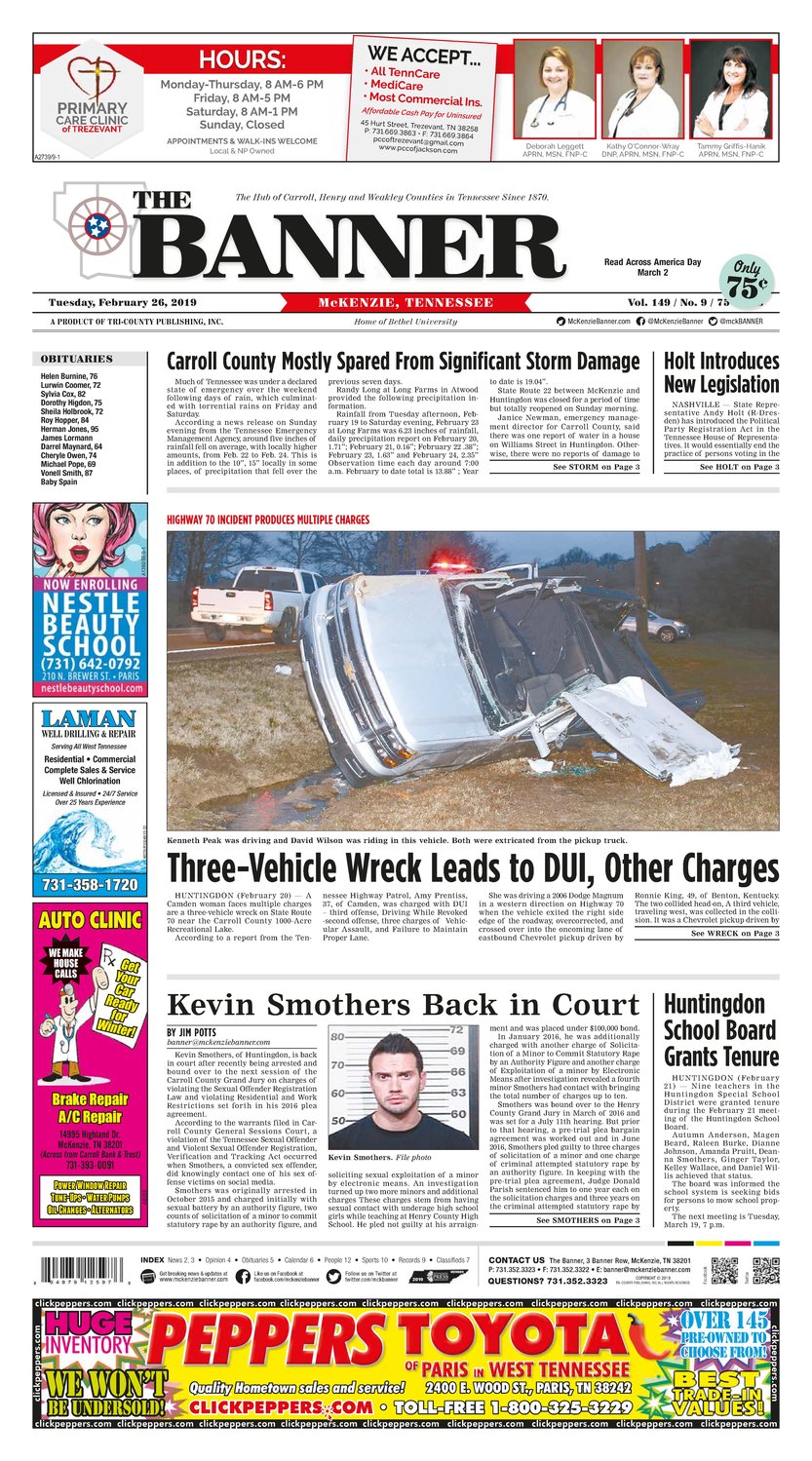 McKenzie Banner Feb. 26, 2019