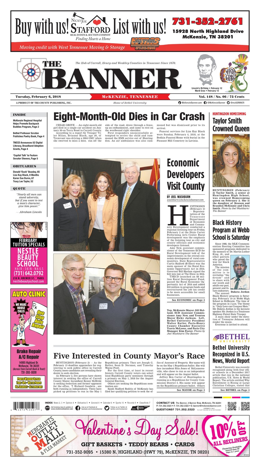 McKenzie Banner Feb. 6, 2018
