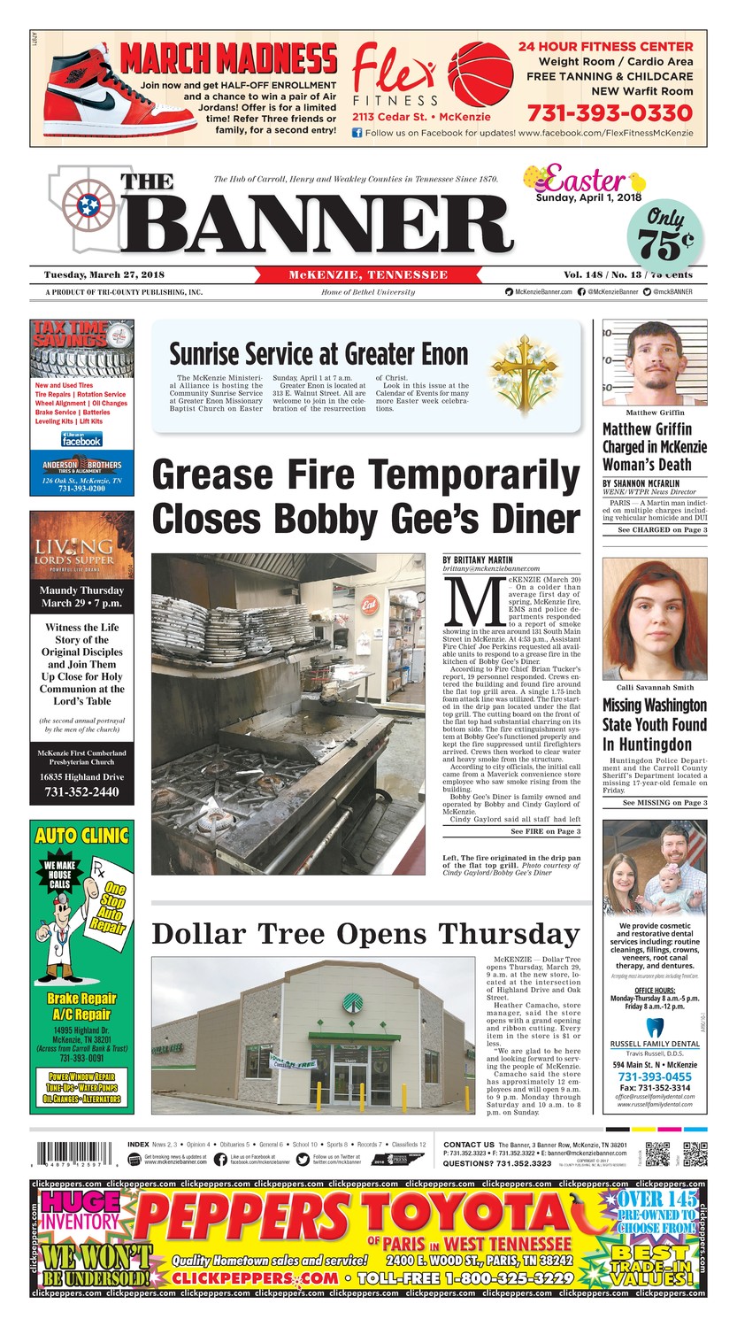McKenzie Banner Mar. 27, 2018