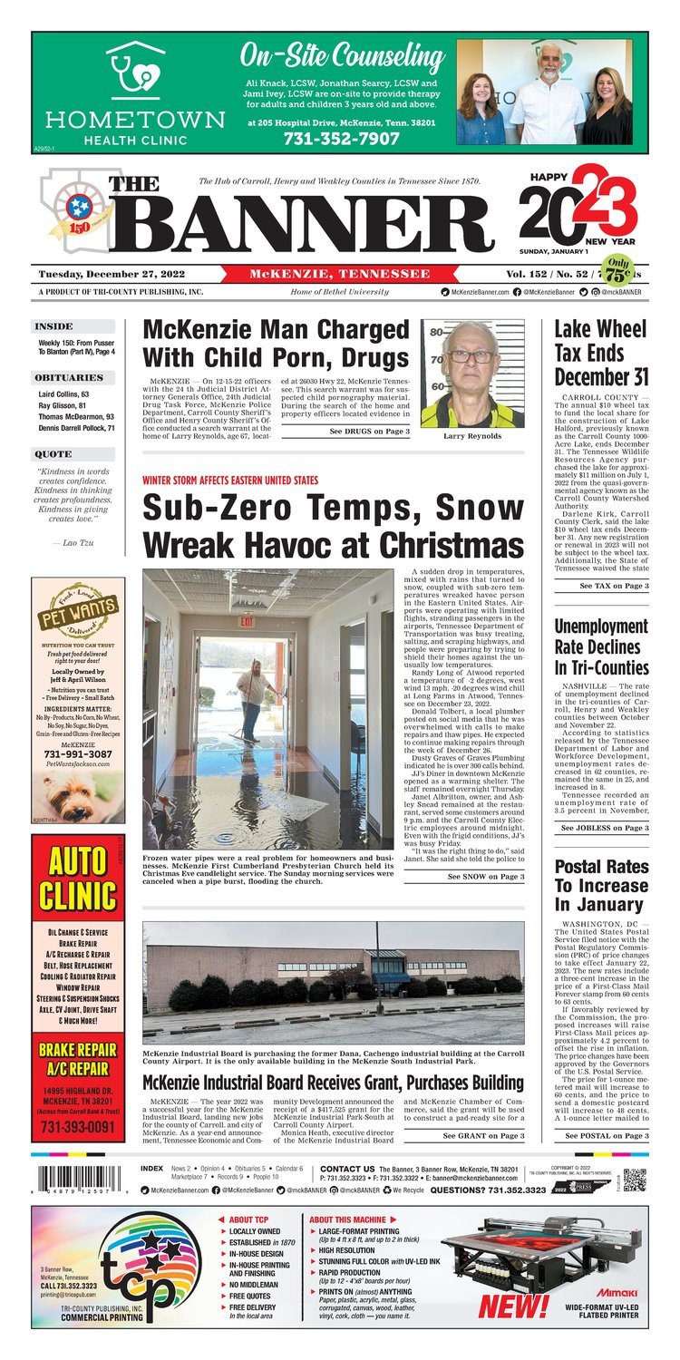 McKenzie Banner December 27, 2022