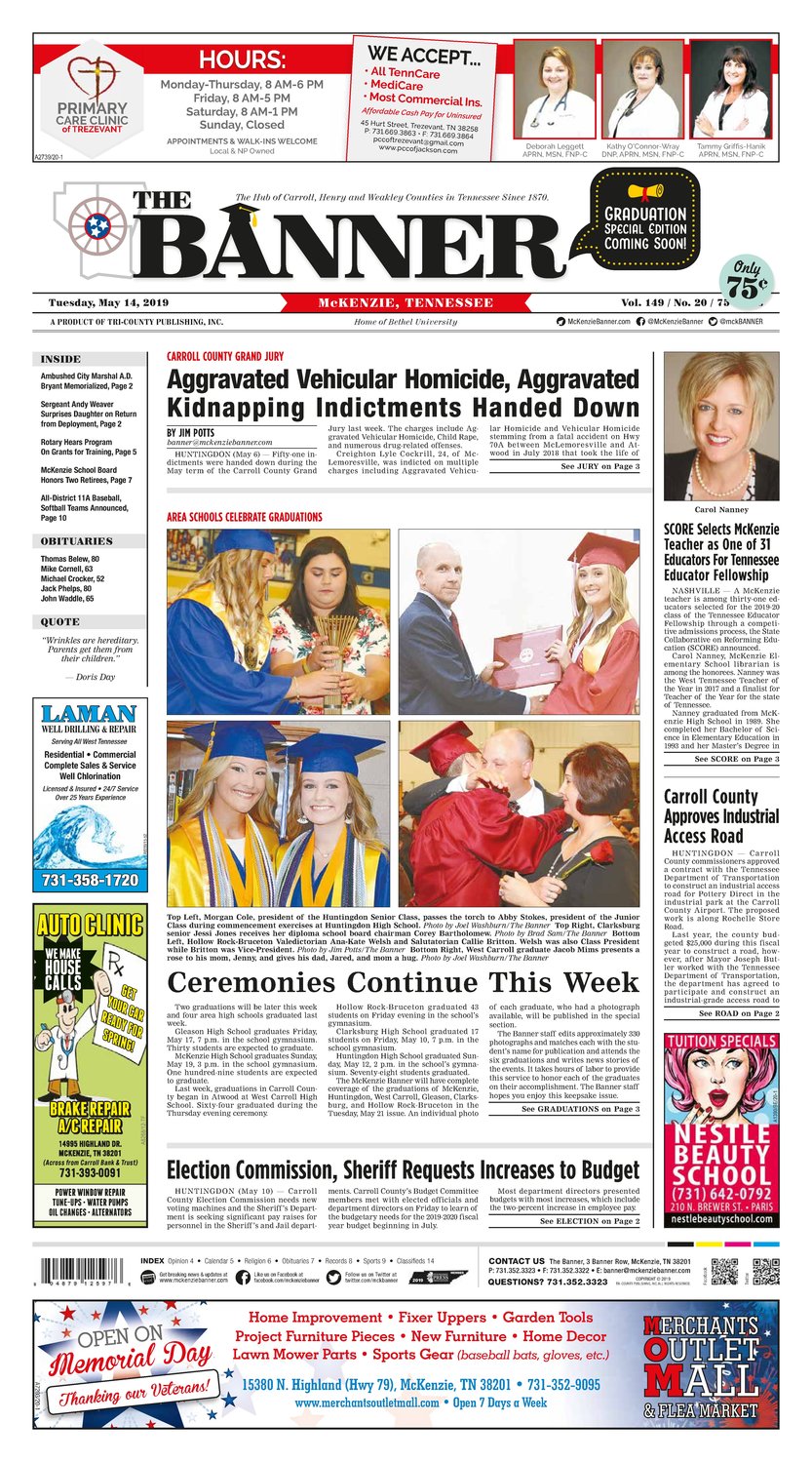 McKenzie Banner May 14, 2019