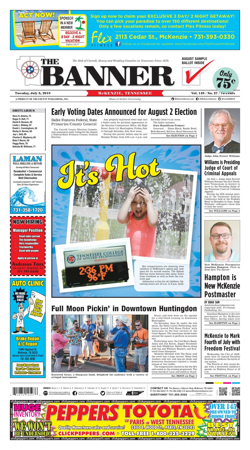 McKenzie Banner Jul. 3, 2018