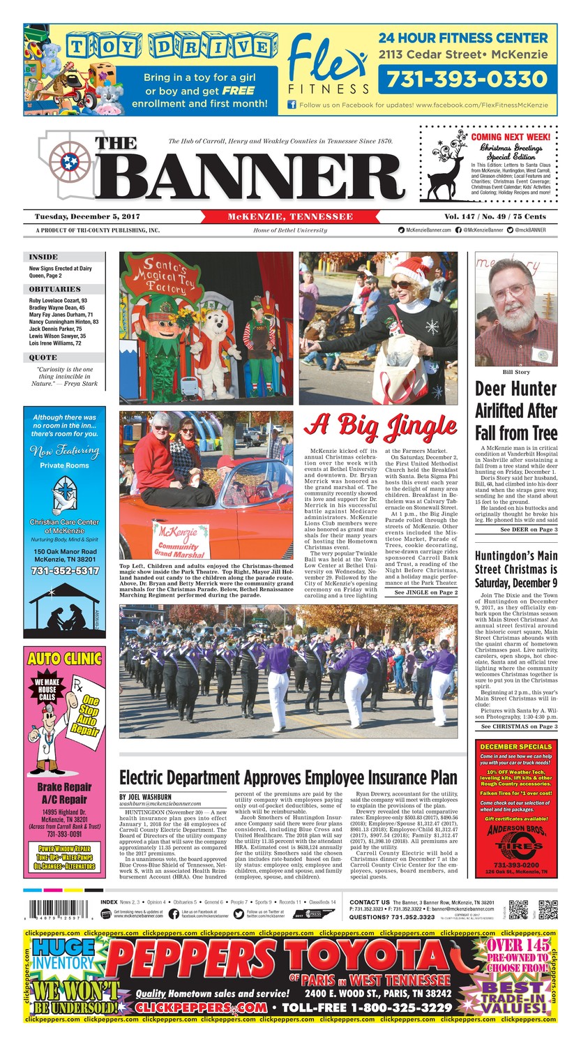 McKenzie Banner Dec. 5, 2017