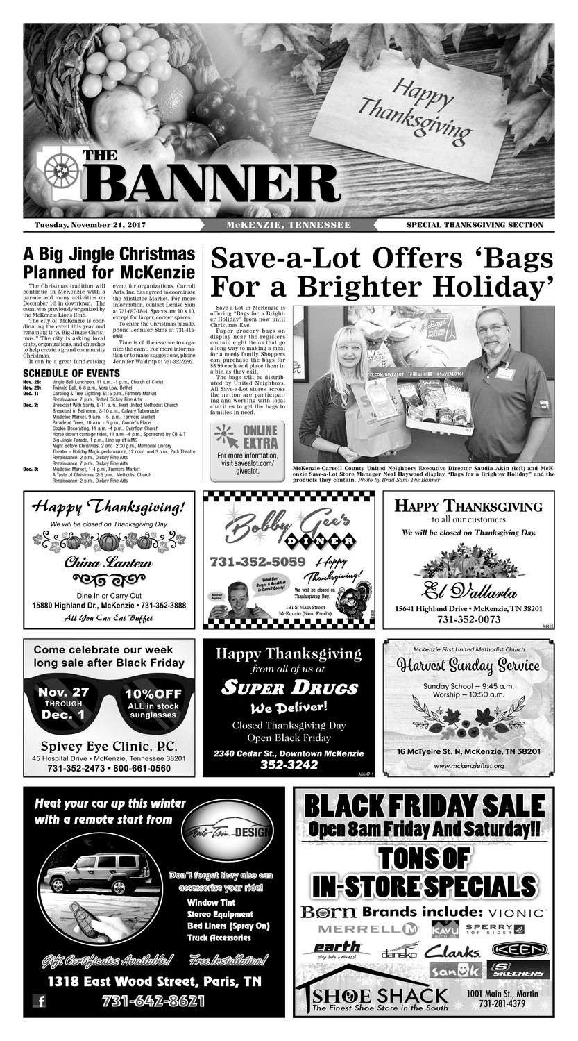 McKenzie Banner Nov. 21, 2017 - Special Section