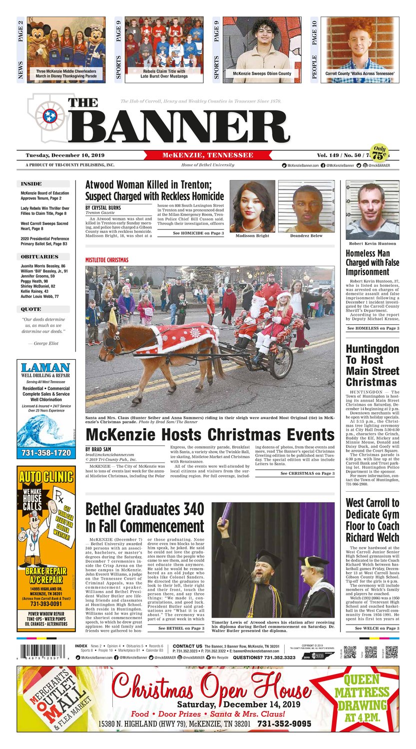 McKenzie Banner December 10, 2019