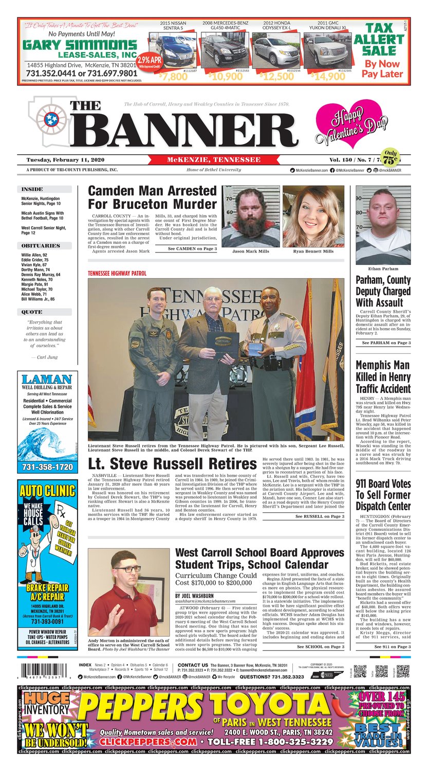 McKenzie Banner February 11, 2020