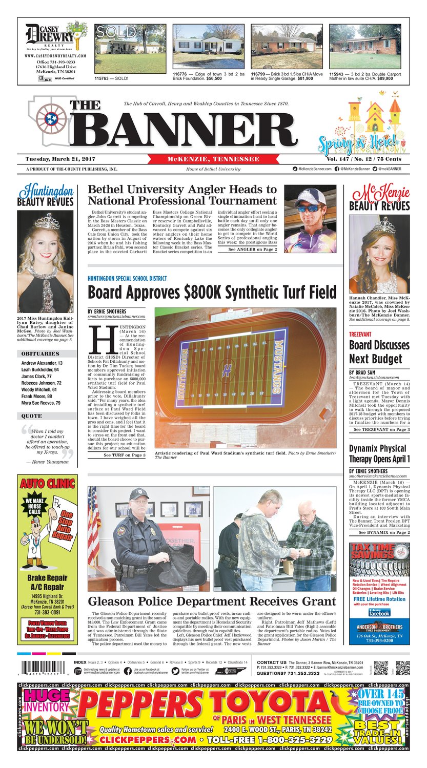 McKenzie Banner Mar. 21, 2017