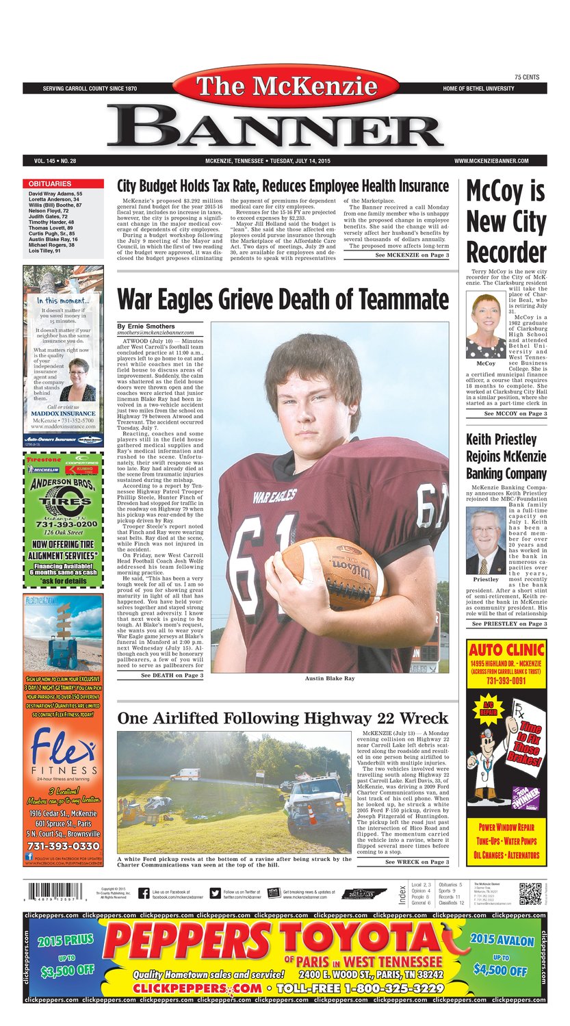 McKenzie Banner Jul. 14, 2015