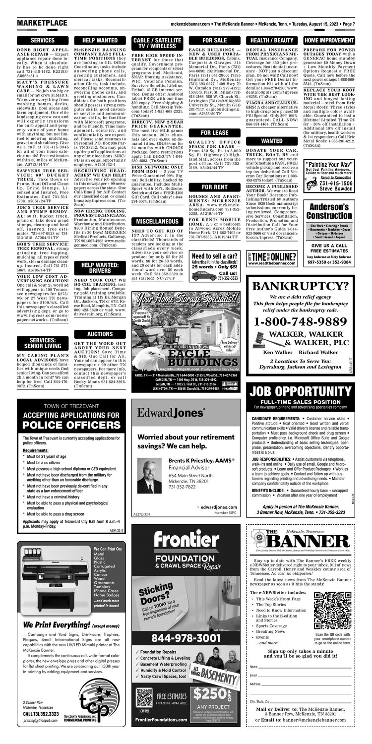 McKenzie Banner Marketplace 8-15-23