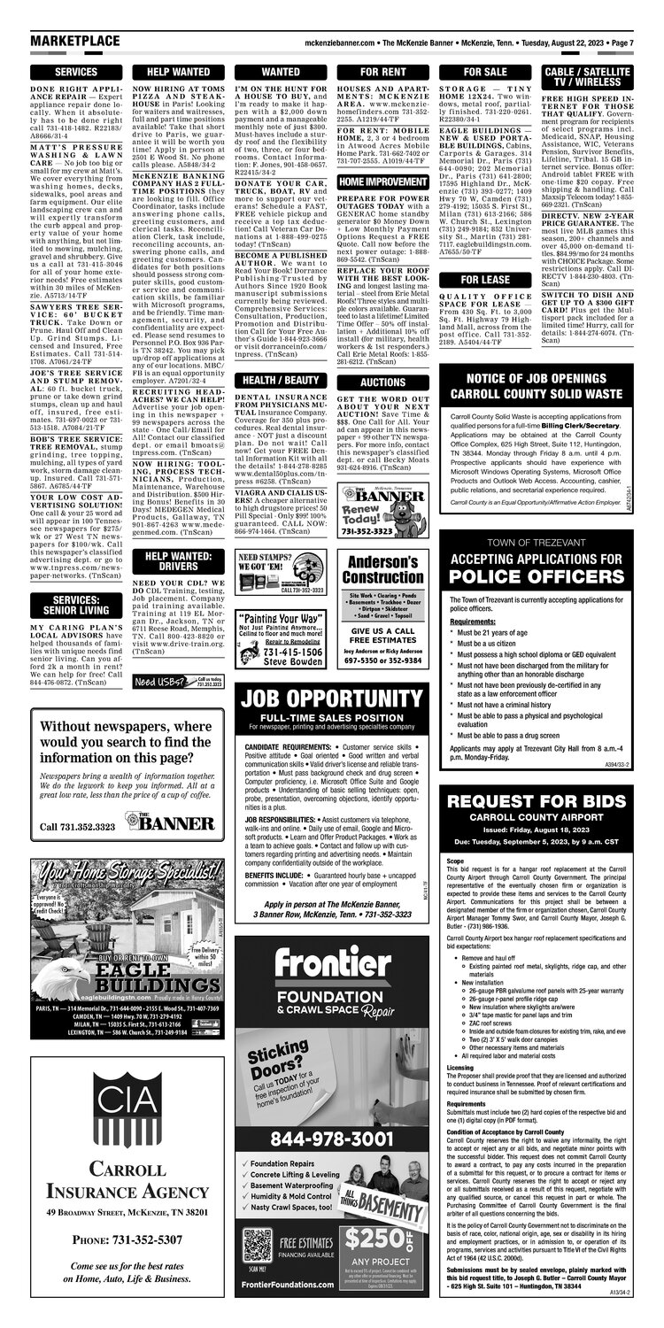 McKenzie Banner Marketplace 8-22-23