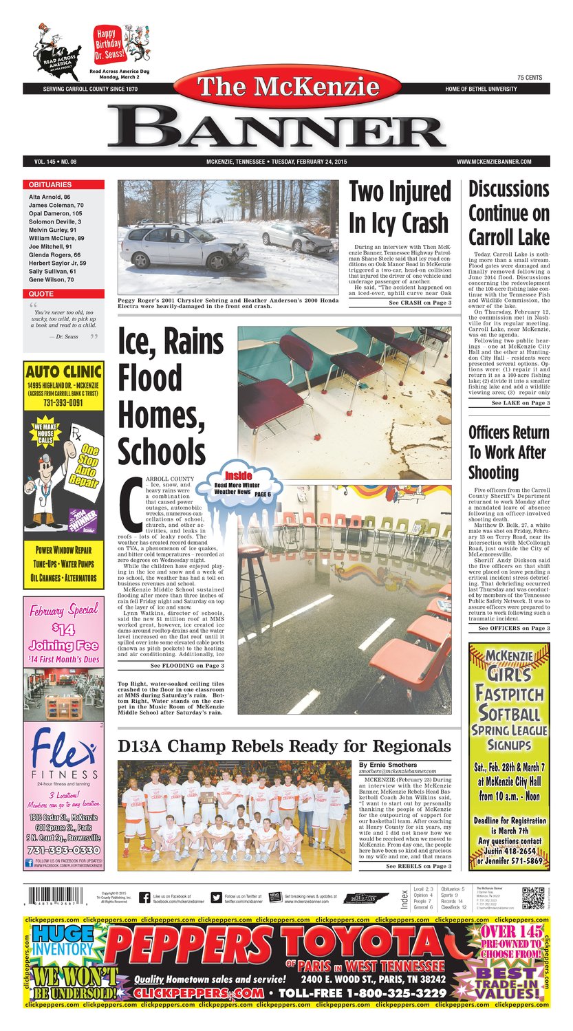 McKenzie Banner Feb. 24, 2015