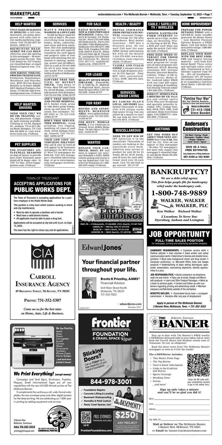 McKenzie Banner Marketplace 9-12-23