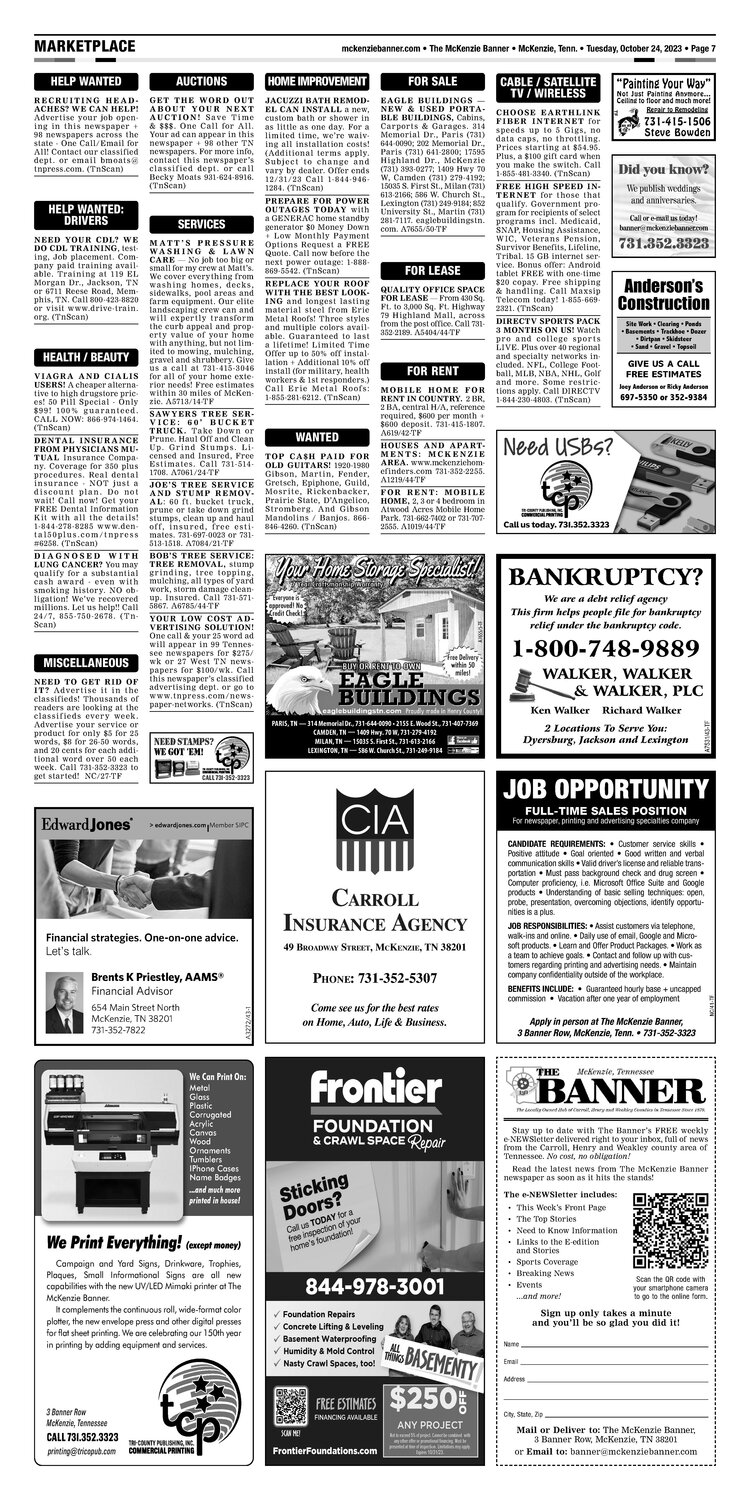 McKenzie Banner Marketplace 10-24-23