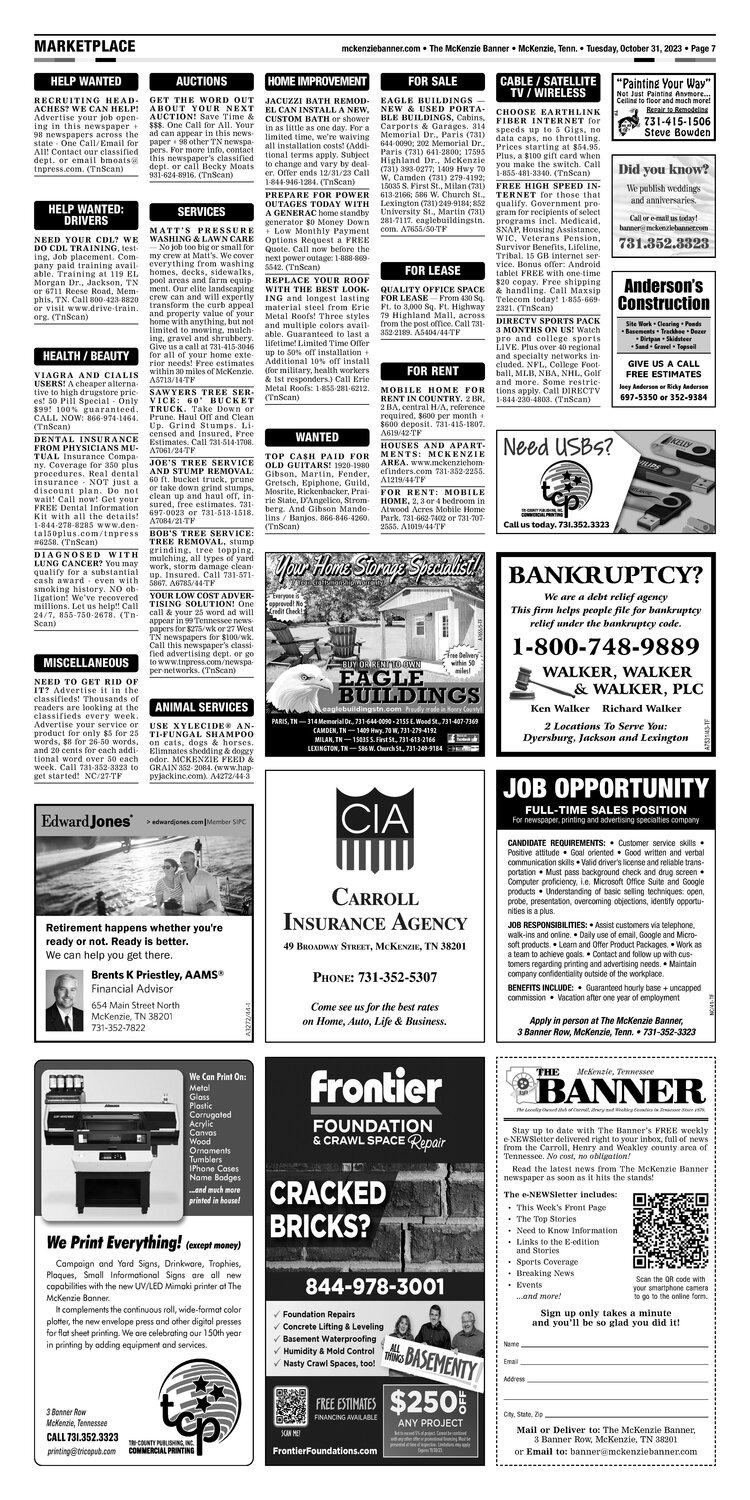 McKenzie Banner Marketplace 10-31-23