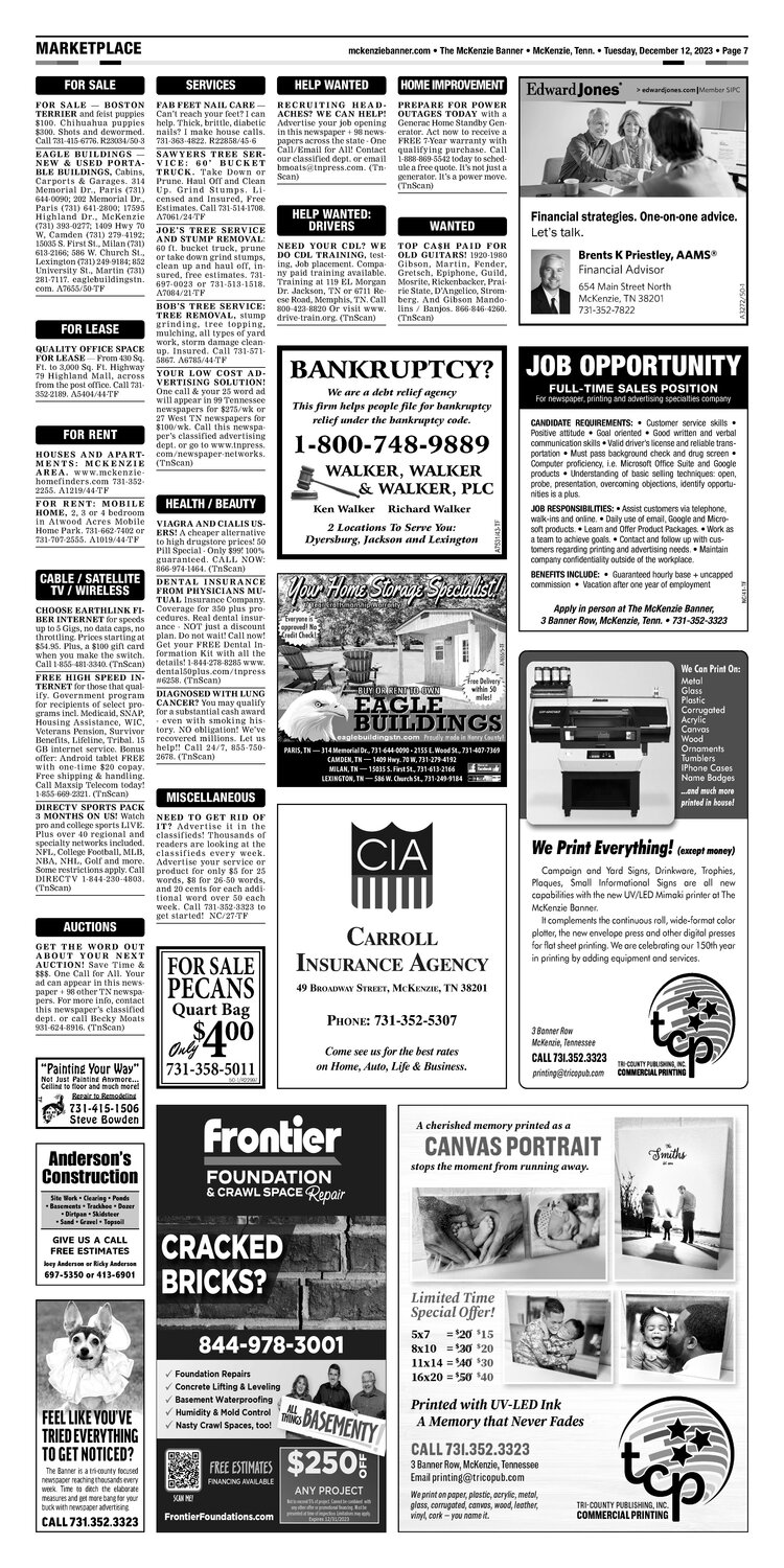McKenzie Banner Marketplace 12-12-23