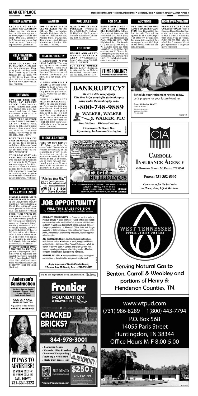 McKenzie Banner Marketplace 1-2-24