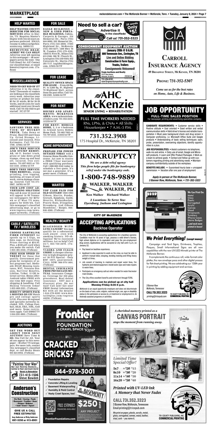 McKenzie Banner Marketplace 1-9-24