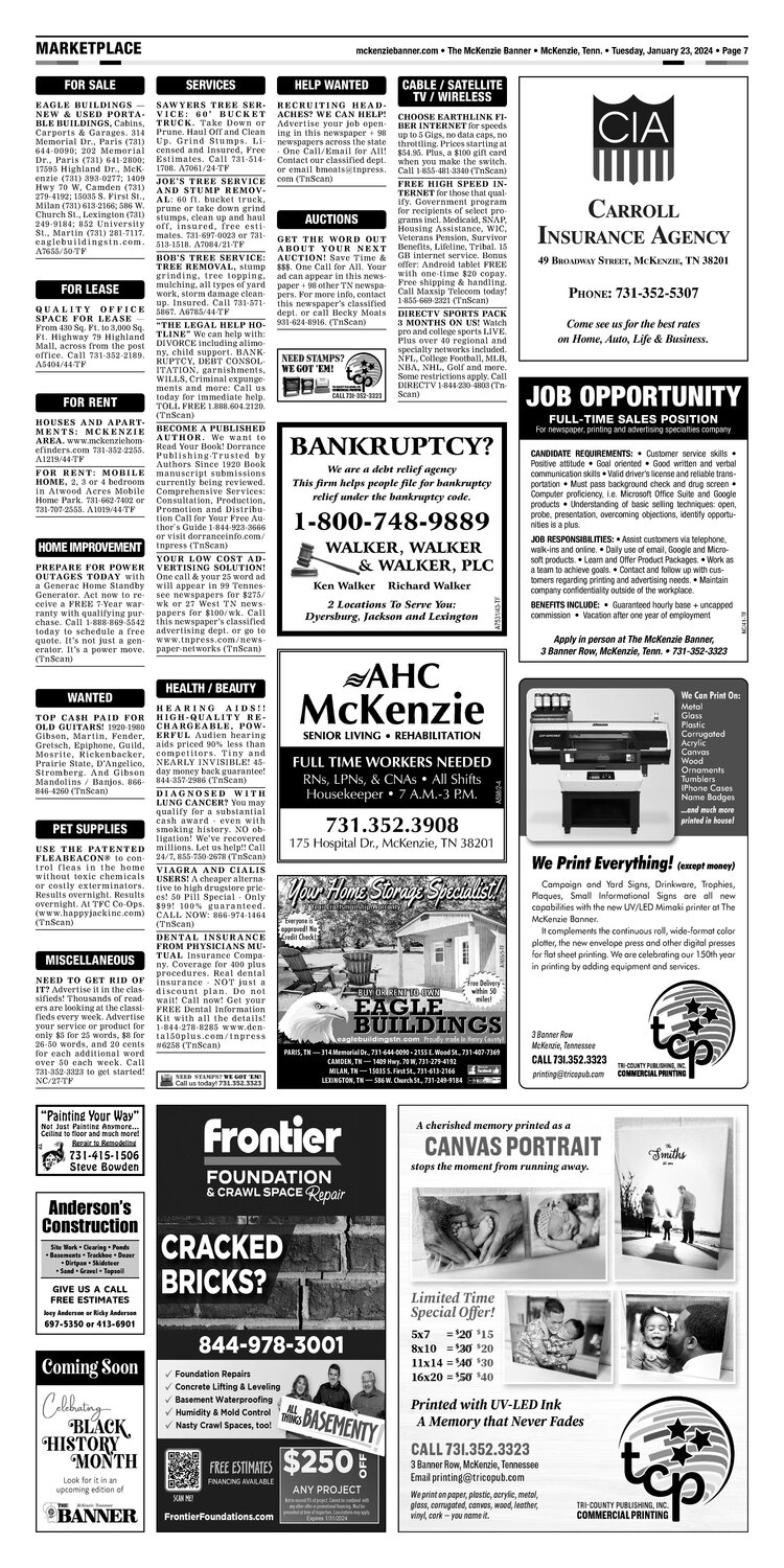 McKenzie Banner Marketplace 1-23-24