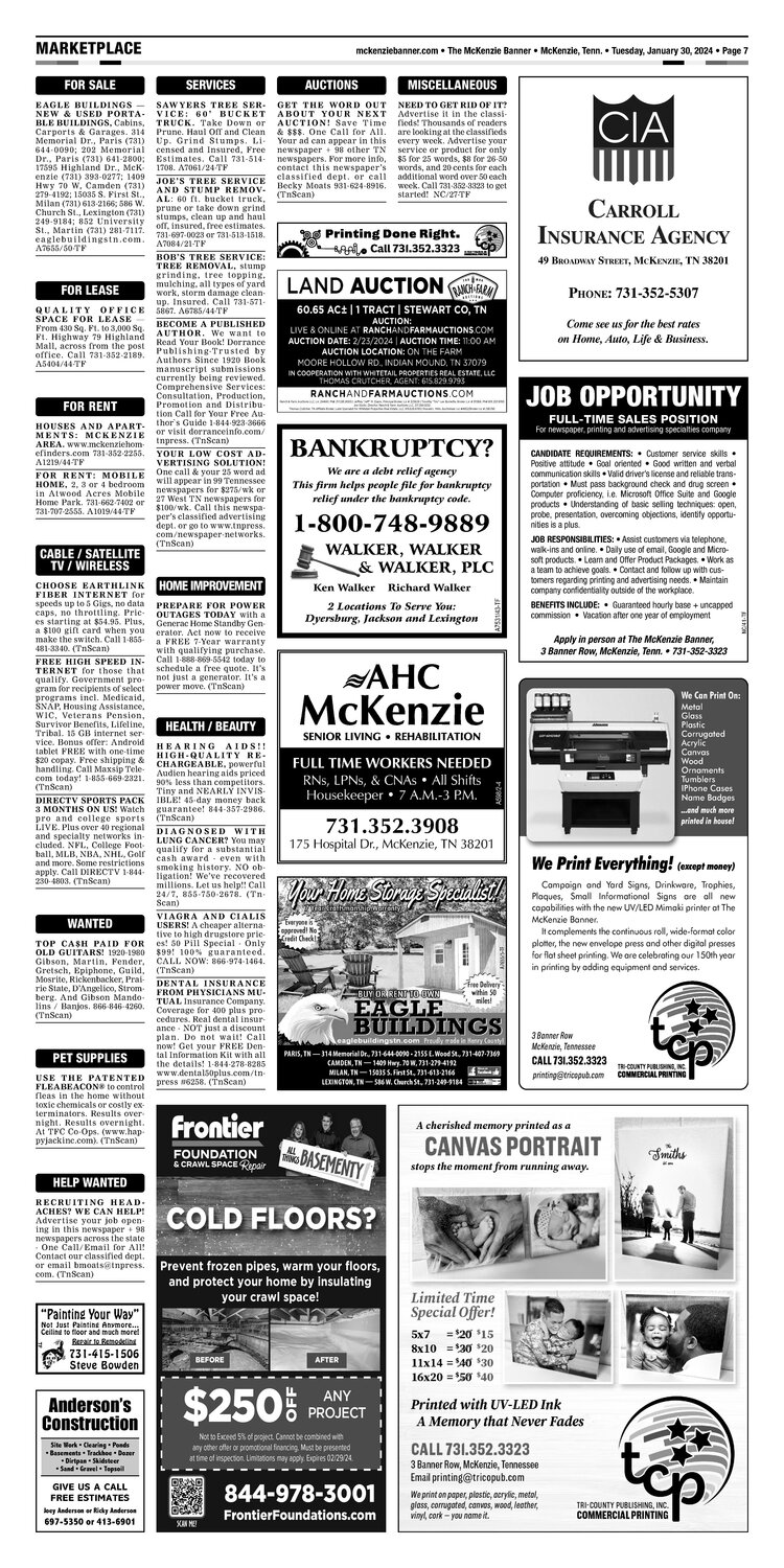 McKenzie Banner Marketplace 1-30-24