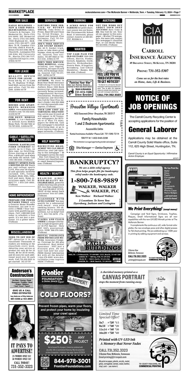 McKenzie Banner Marketplace 2-13-24
