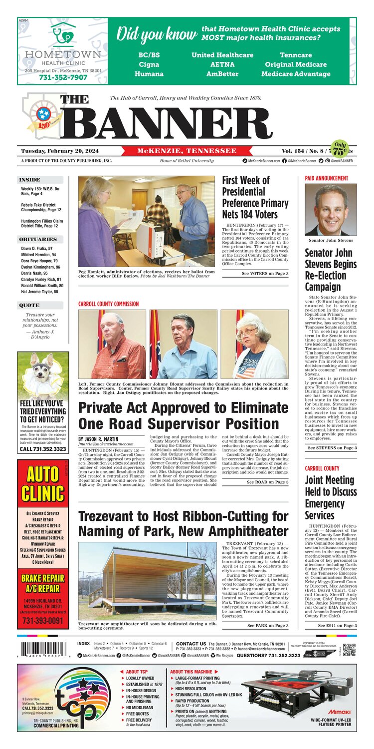 McKenzie Banner February 20, 2024