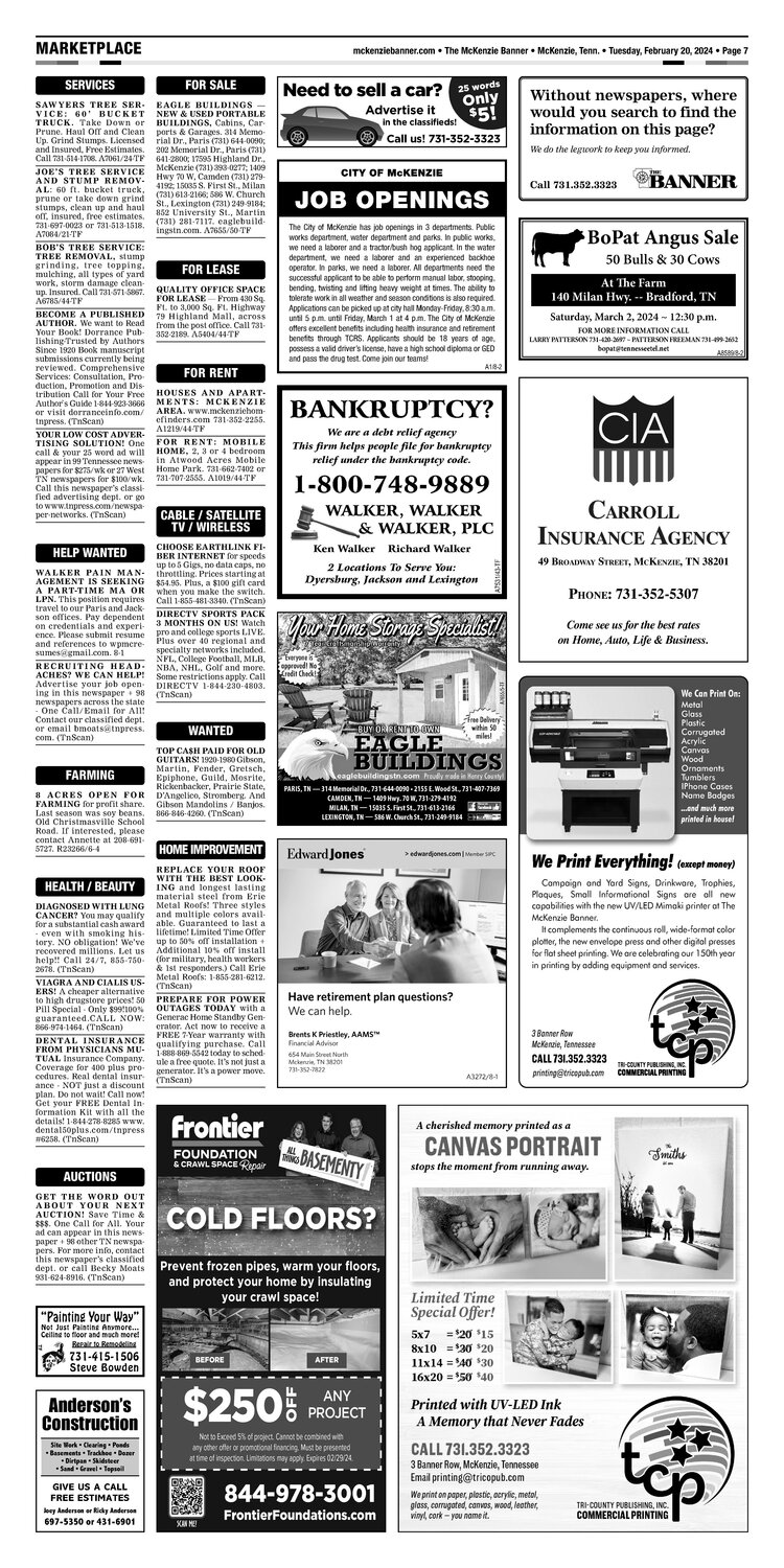 McKenzie Banner Marketplace 2-20-24