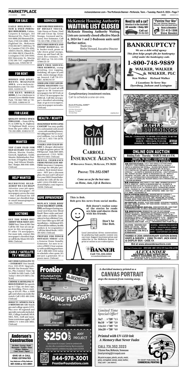 McKenzie Banner Marketplace 3-5-24