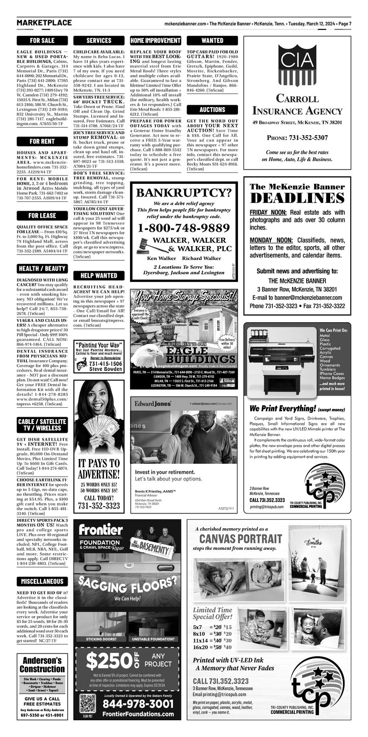 McKenzie Banner Marketplace 3-12-24